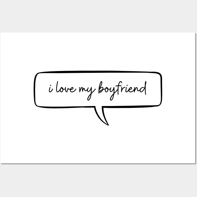 i love my bangla boyfriend girlfriend - gift for him Wall Art by ZUCCACIYECIBO